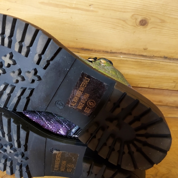 OCHO TOROS Morelia Holographic Thigh High Boots sz 6 - Picture 6 of 8